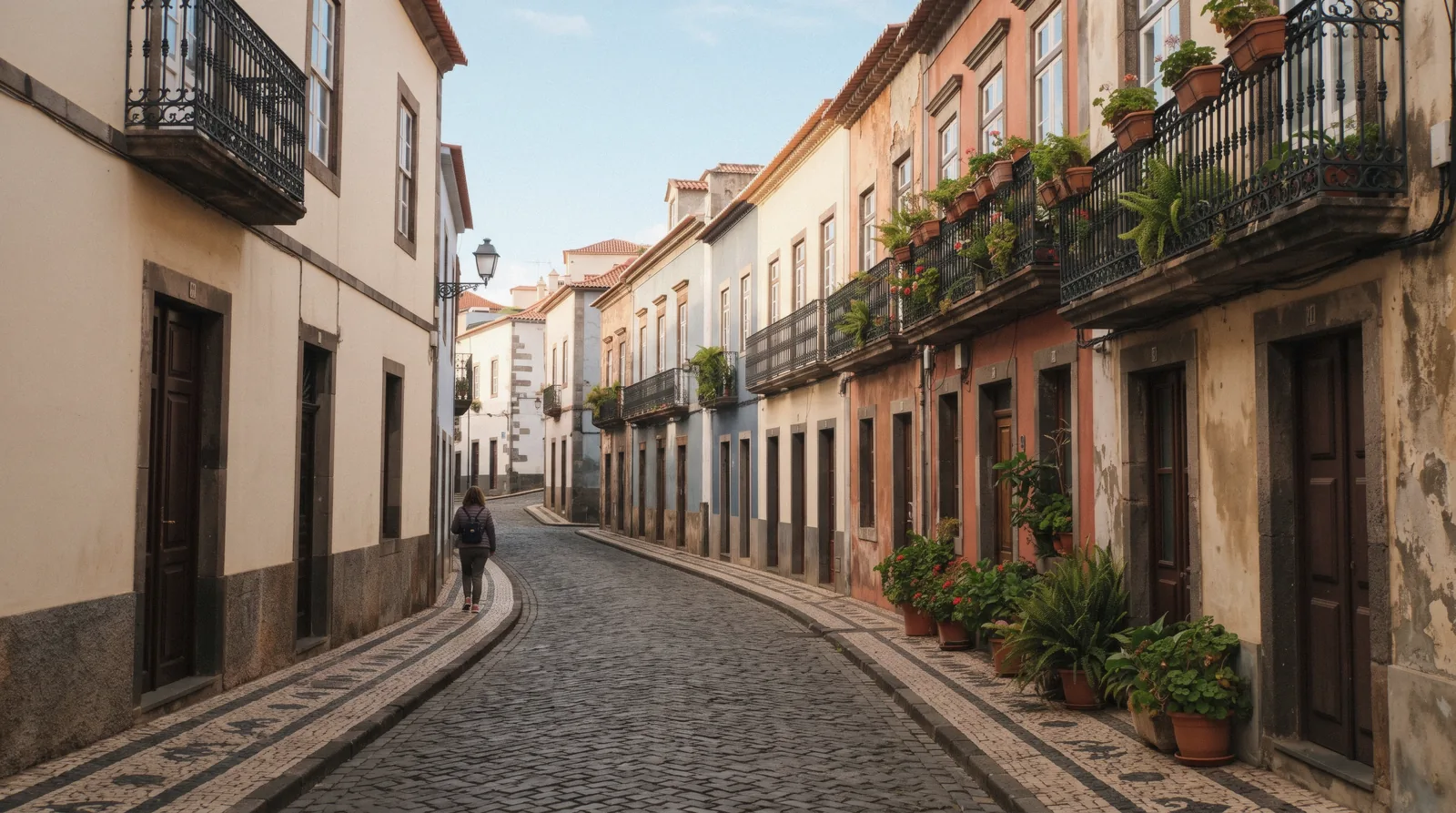 A historic Funchal street lined with 19th-century townhouses that hold several of the city's museums, Madeira