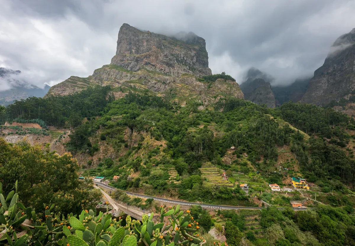 Curral das Freiras village deep in Nuns Valley ringed by peaks above Funchal's interior