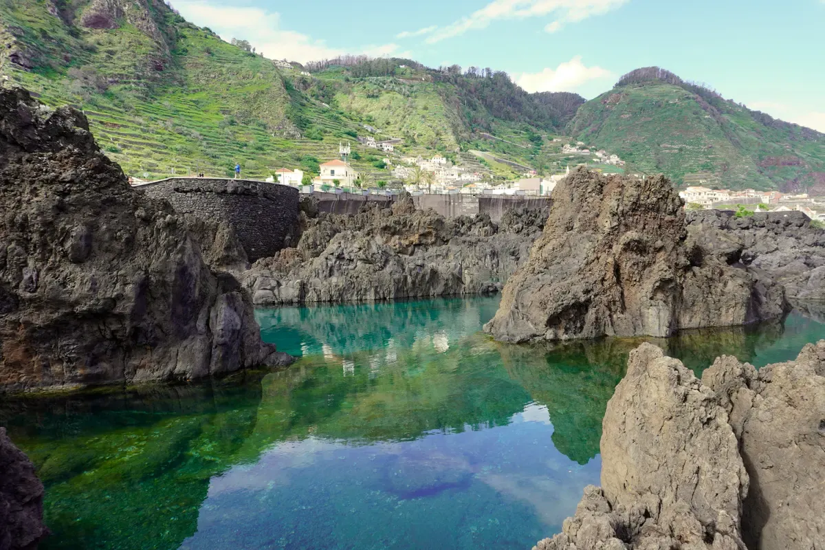 The natural pools next to the aquarium in Porto Moniz, visited on a day trip from Funchal, Madeira